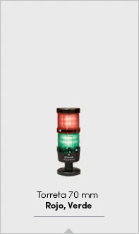Torreta de 70mm Rojo, Verde
