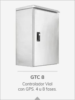 GTC8 Controlador vial de semáforos con GPS de 8 fases