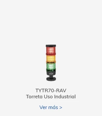 Torreta LED uso industrial 70mm