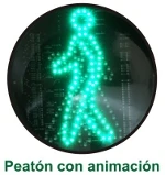 L&aacute;mparas LED Peatonales con animaci&oacute;n de 30 cm (12")