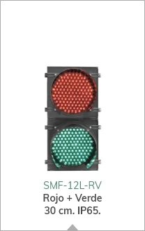 Semáforo LED para uso vial con lámpara de 30 cm