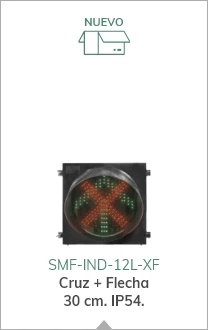  Semáforo LED Cruz-Flecha 30 cm