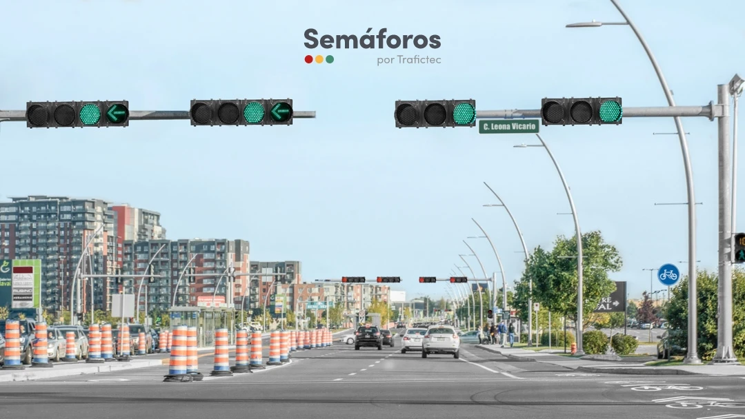 Semáforo LED Uso Vial con Certificaciones ITE y Caltrans: Ejemplo de uso