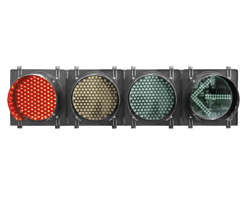 Semafòro LED cruz flecha de 30 cm - SMF-IND-12L-XF