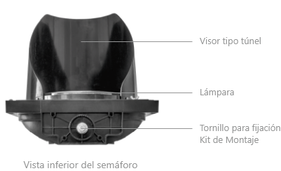 Semáforo LED Preventivo con Panel Solar