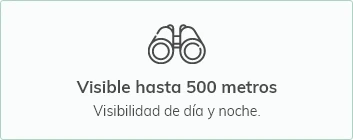 Visible hasta 500 m